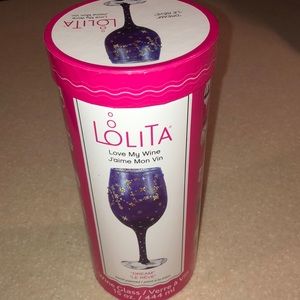 Boxed Wine Glass LOLITA “Dream” hand-painted